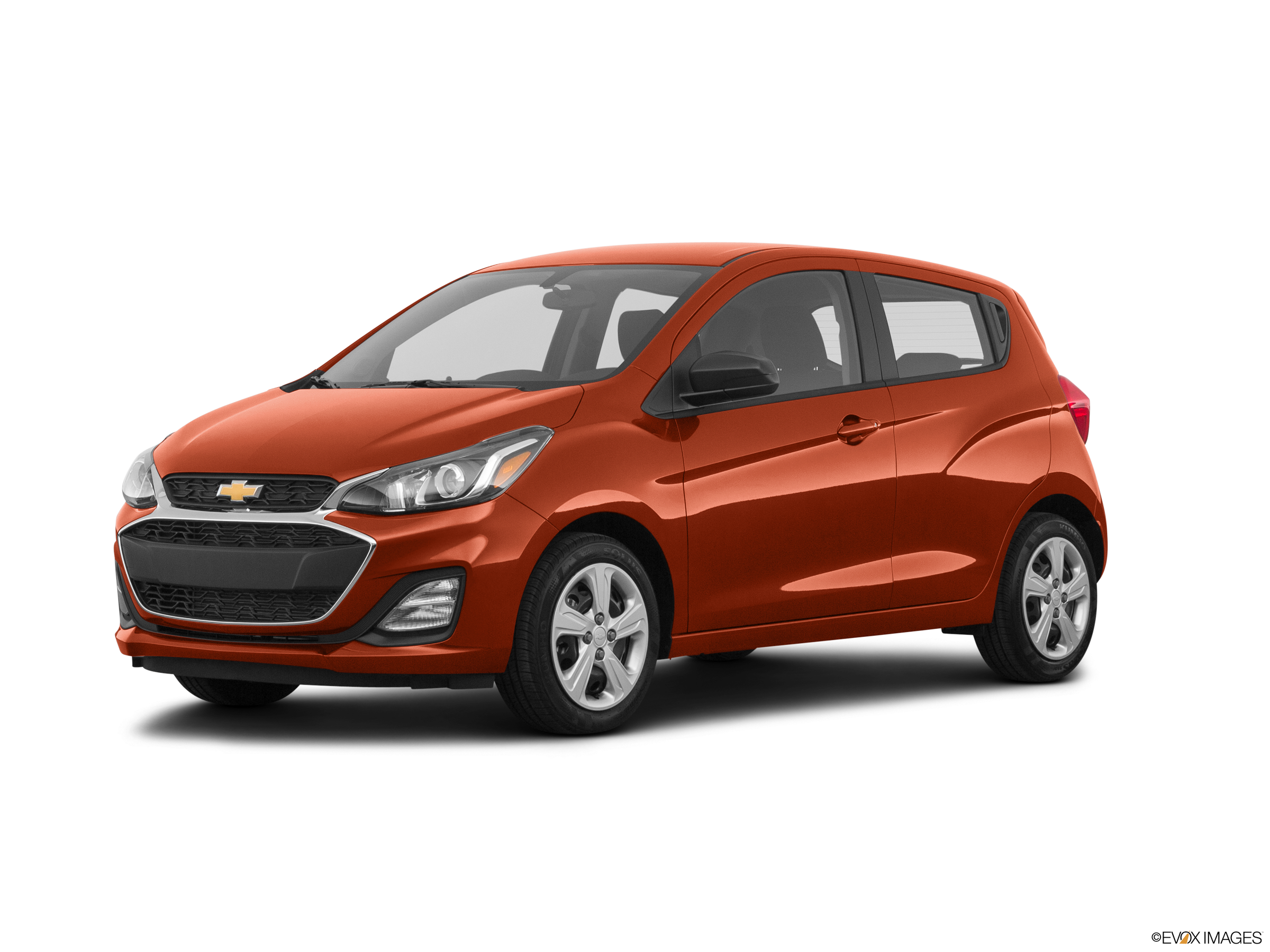 an orange Chevrolet Spark
