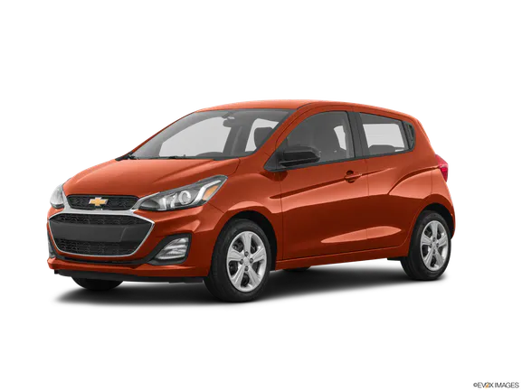 an orange Chevrolet Spark