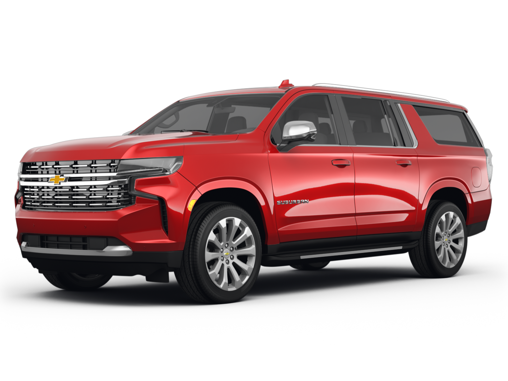 red chevrolet suburban