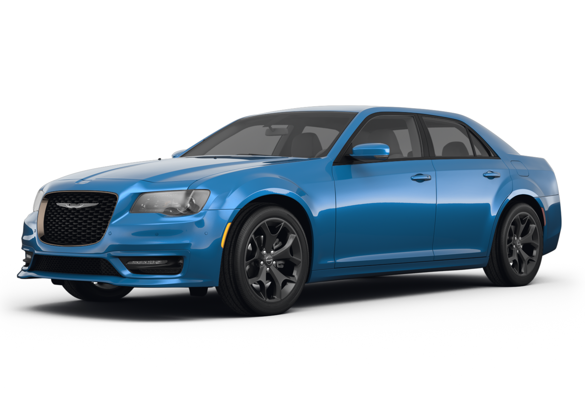 a blue chrysler 300