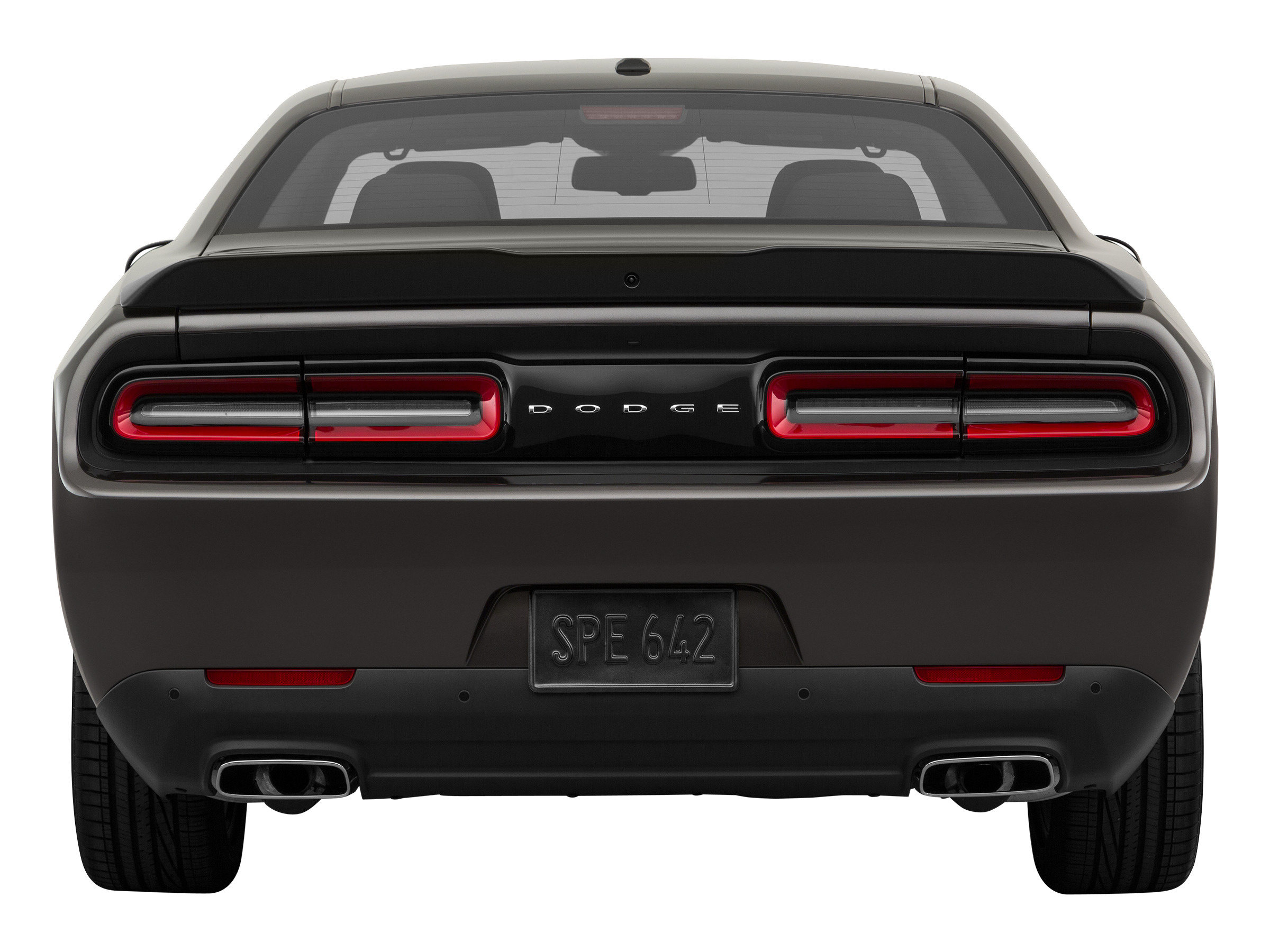 back of dodge challenger