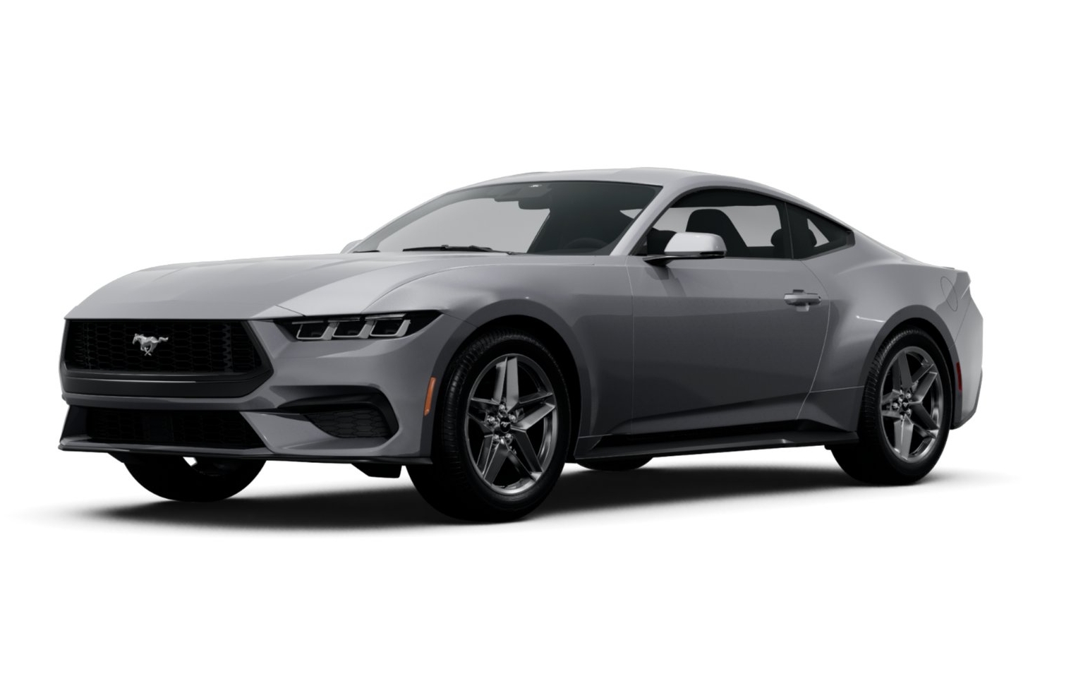 silver ford mustang