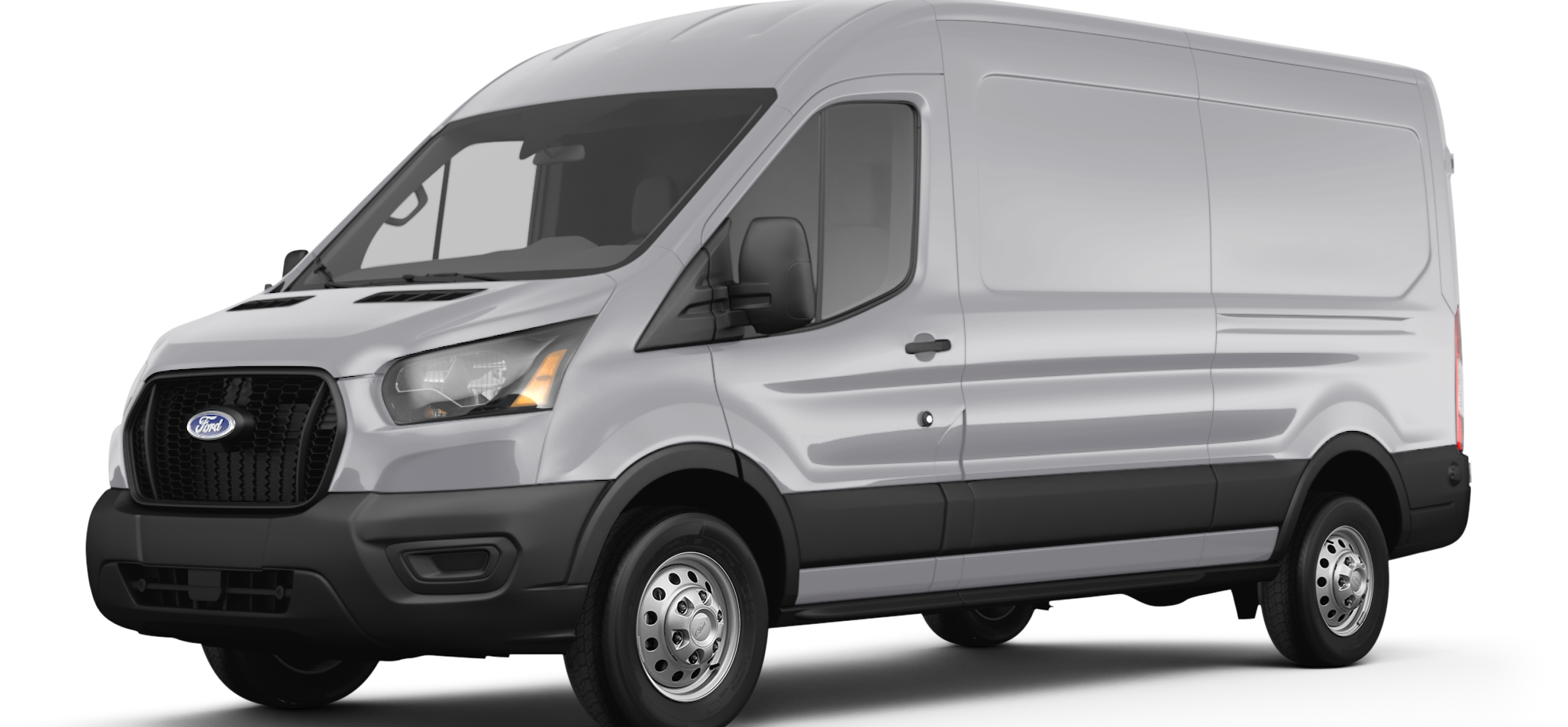 silver ford transit van