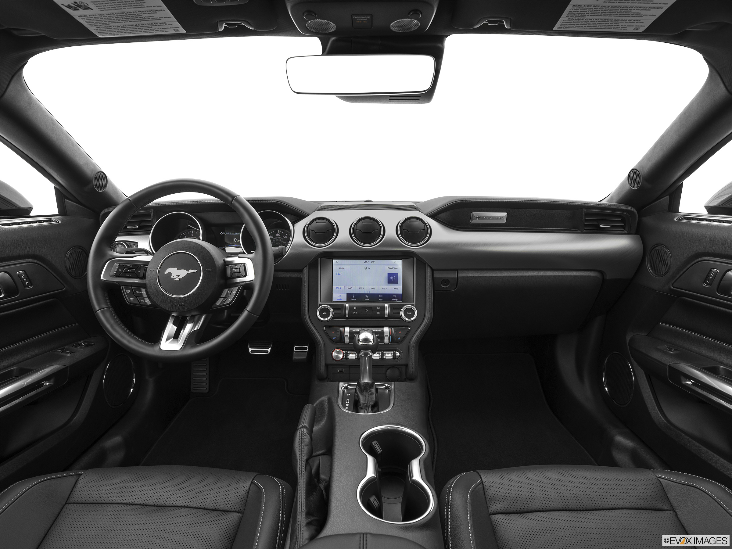 dashboard view of ford mustang