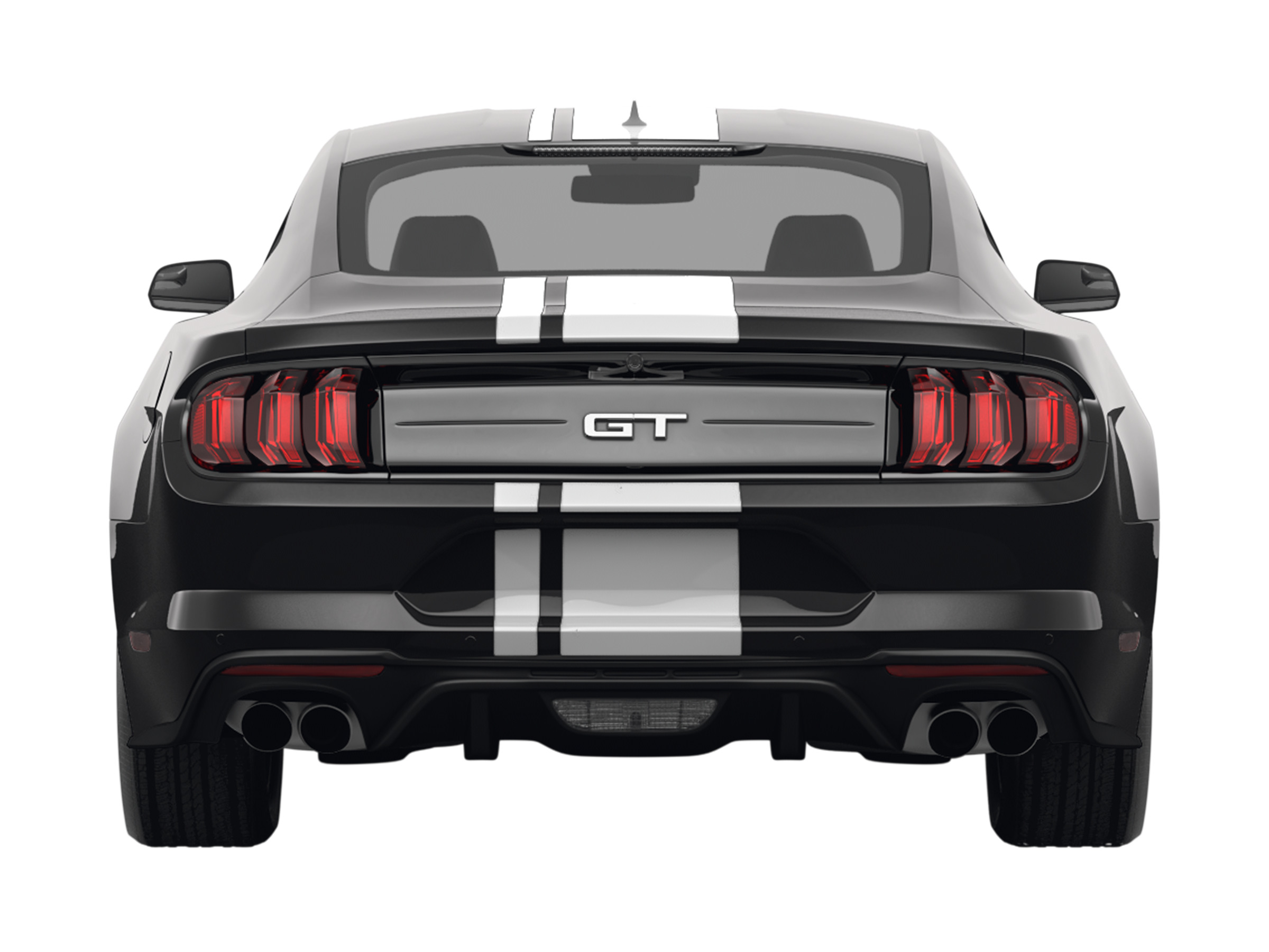 back of ford mustang