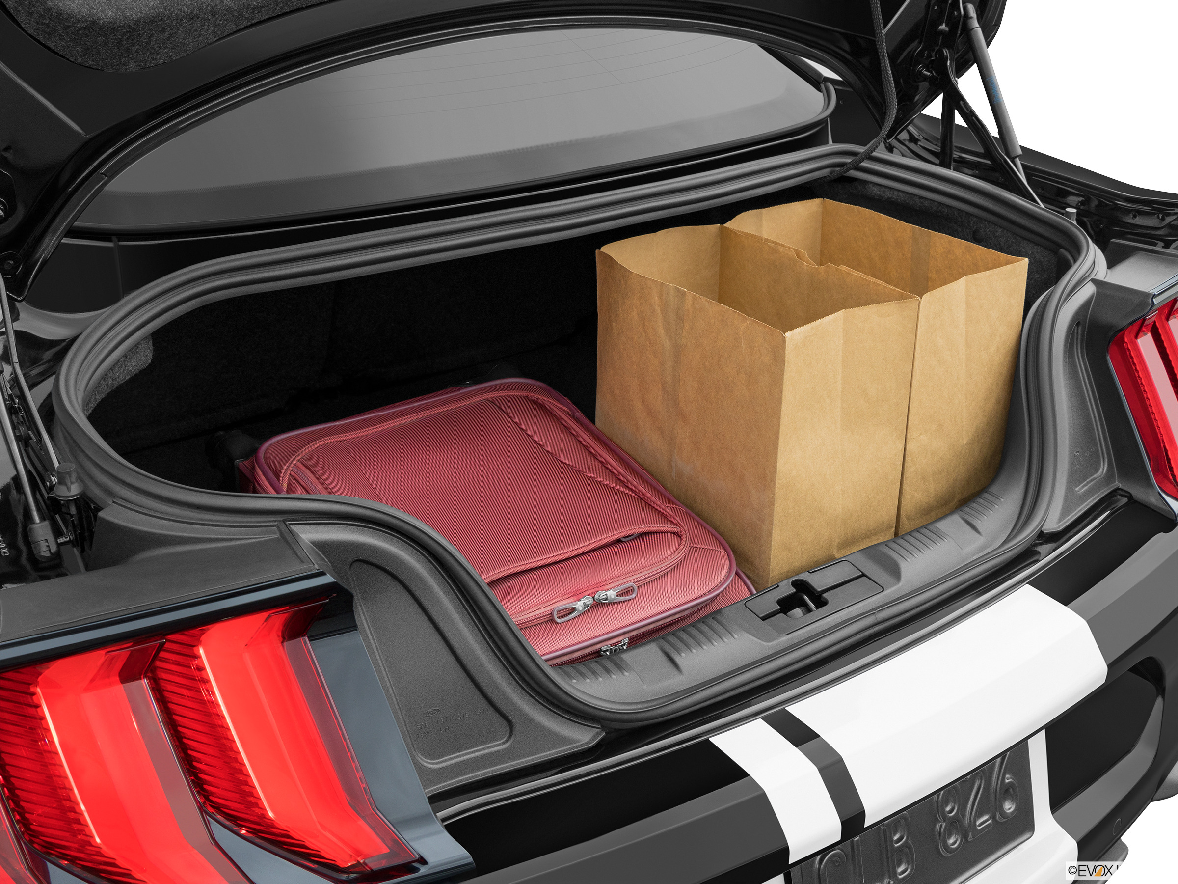 boot space of ford mustang