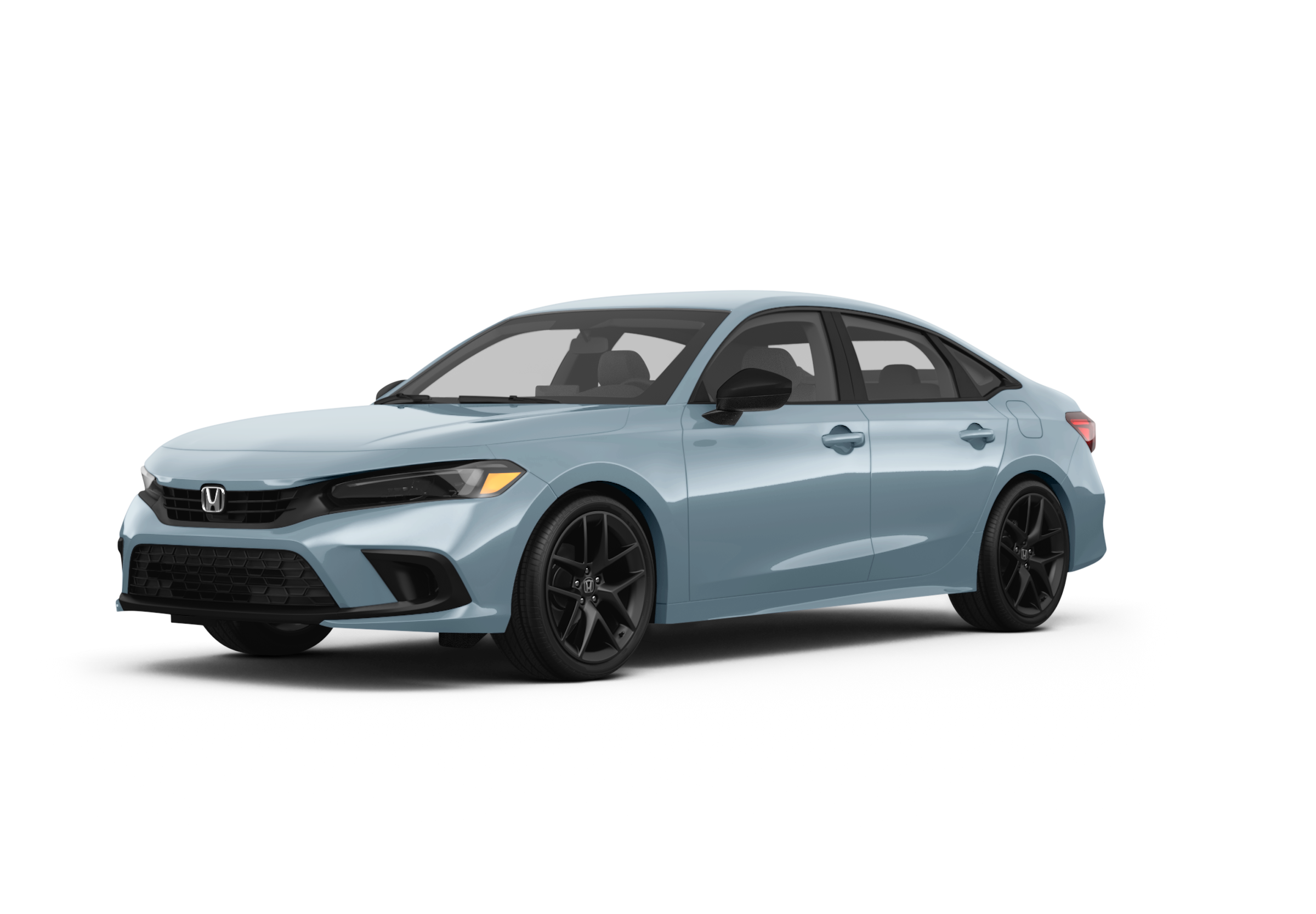 blue honda civic