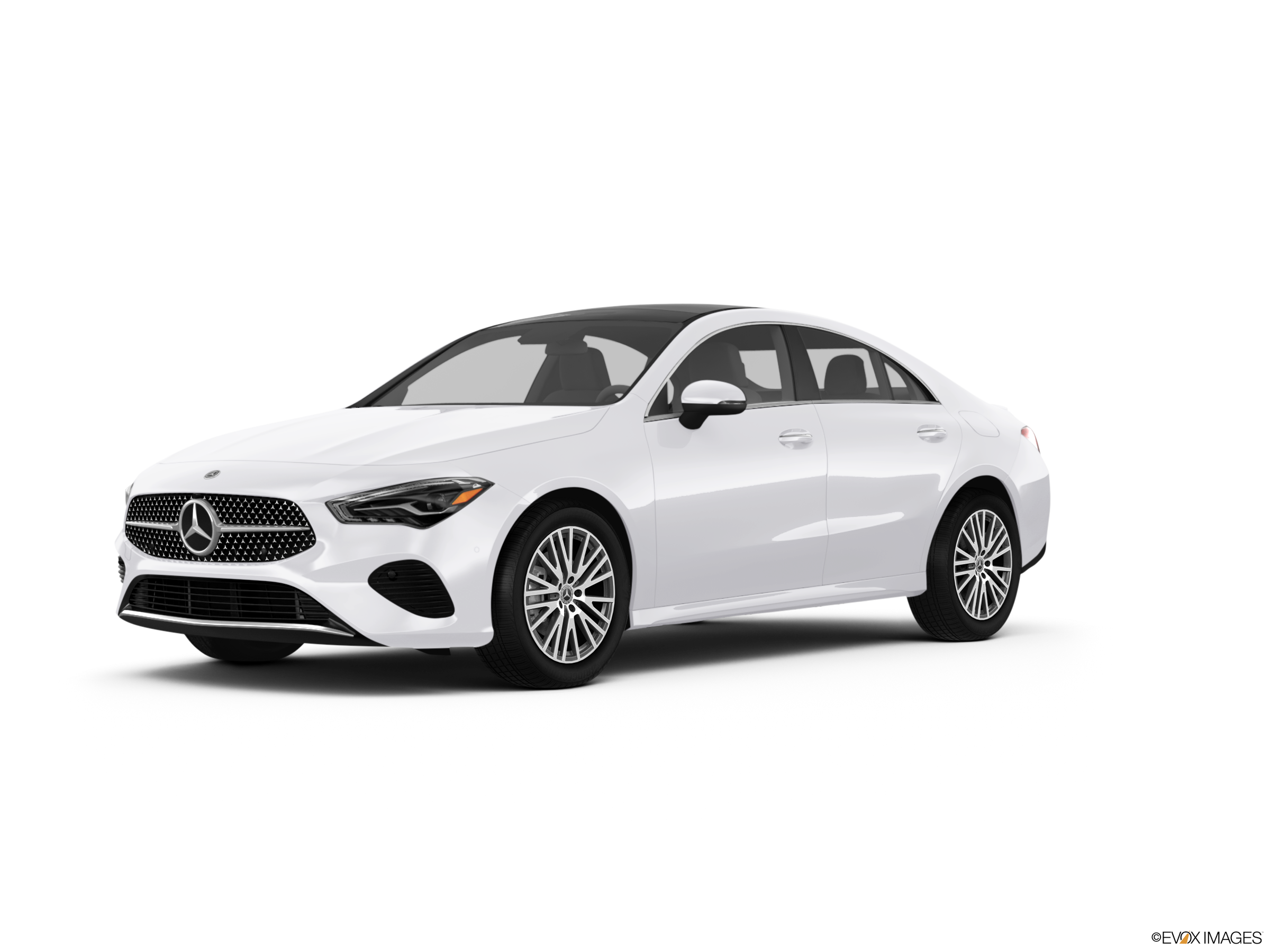white mercedes cla
