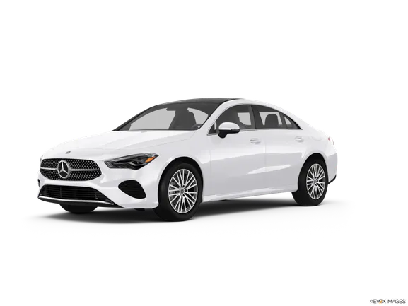 white mercedes cla