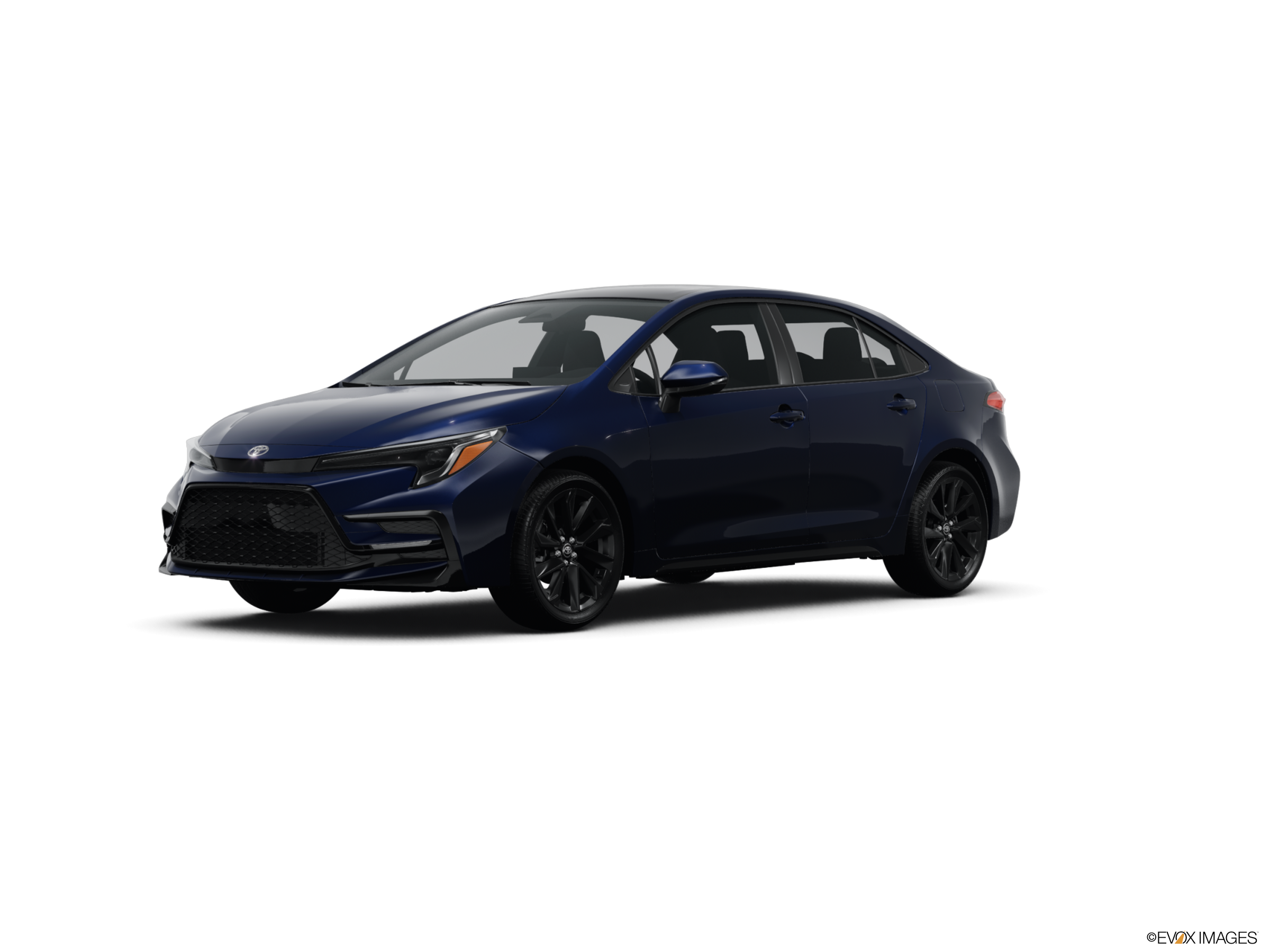 blue toyota corolla