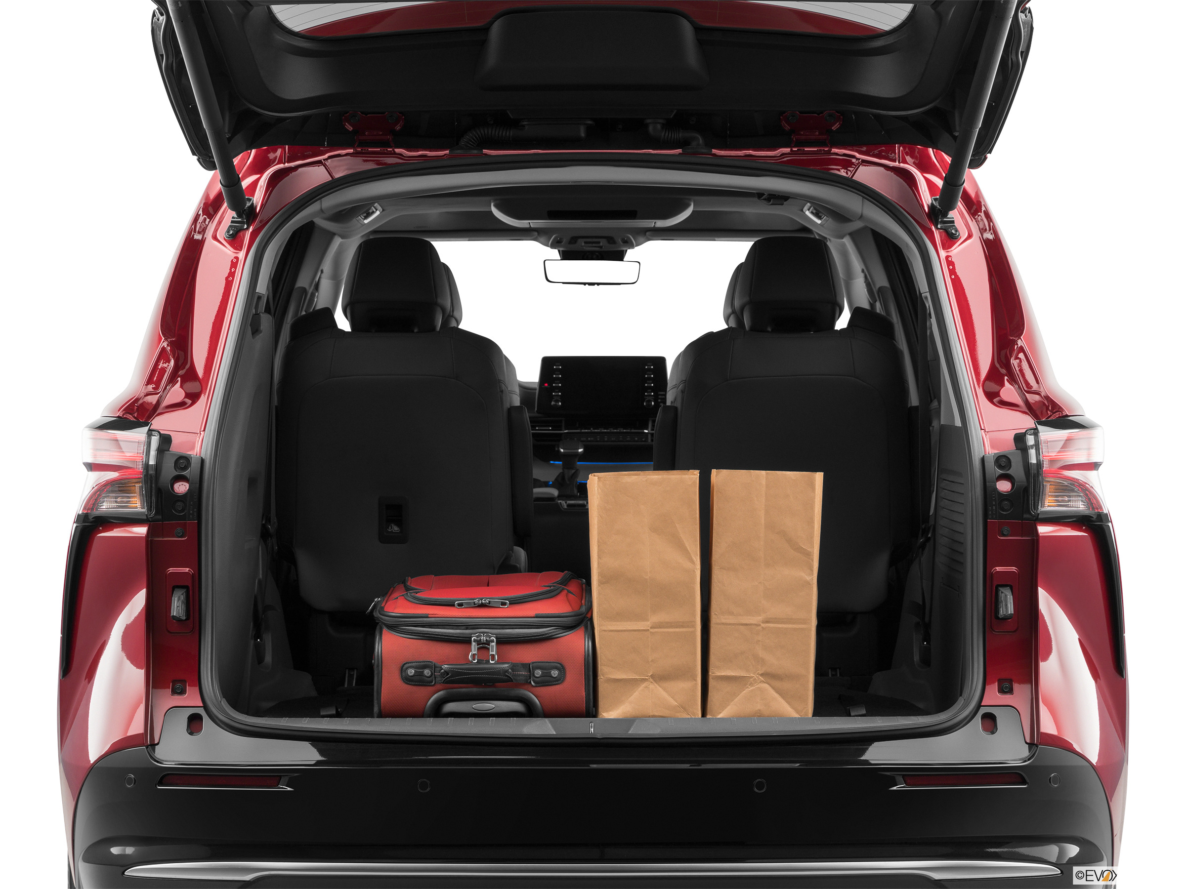 boot space of toyota sienna
