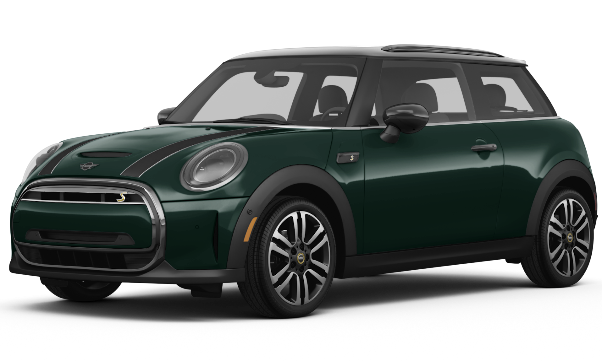 green mini cooper cv hardtop
