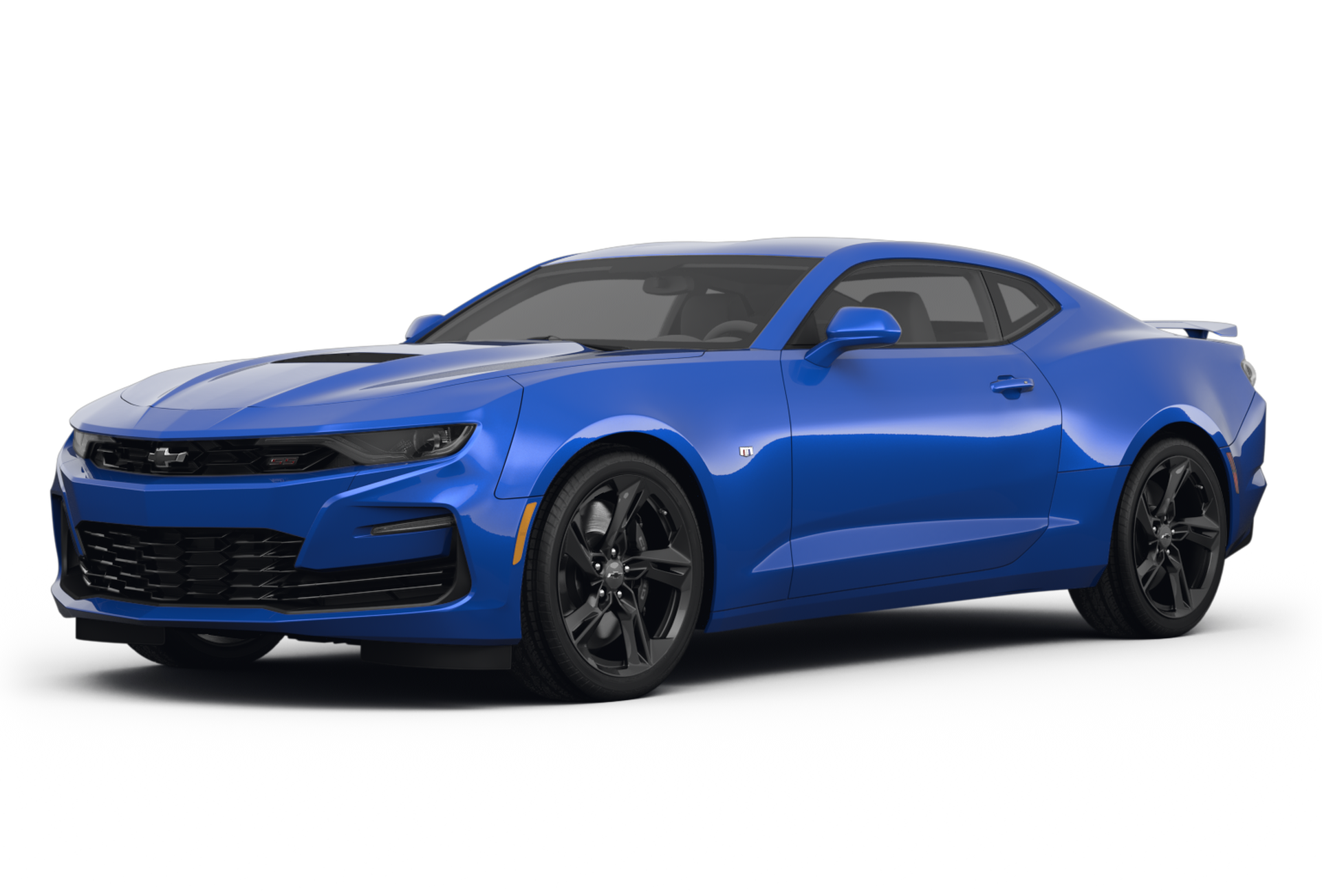 a blue Chevrolet Camaro