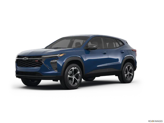 a blue Chevrolet Trax