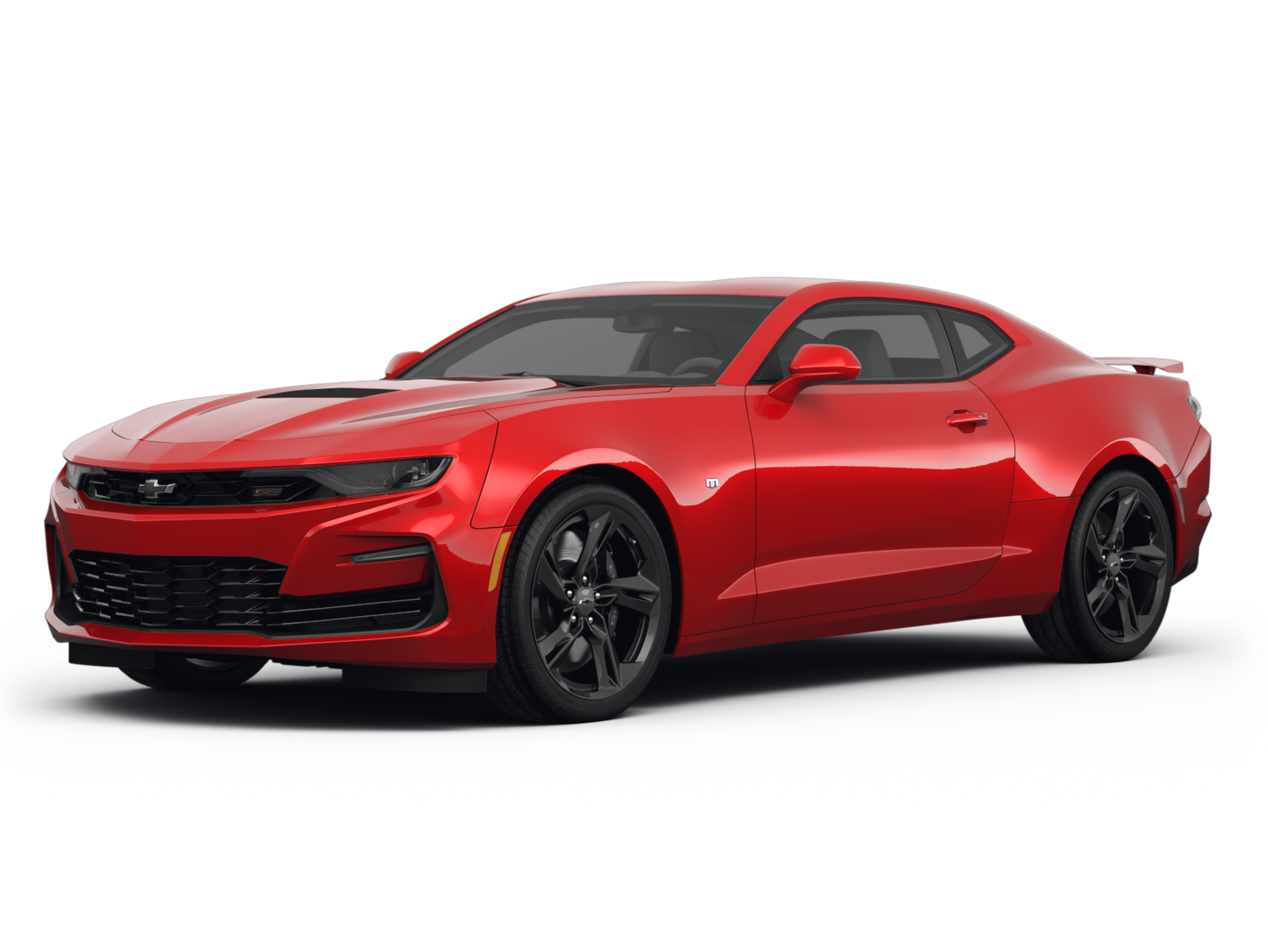 a red Chevrolet Camaro