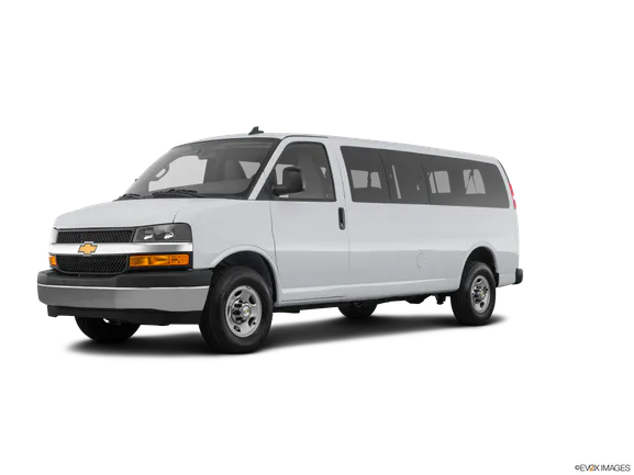 a silver Chevrolet Express 3500