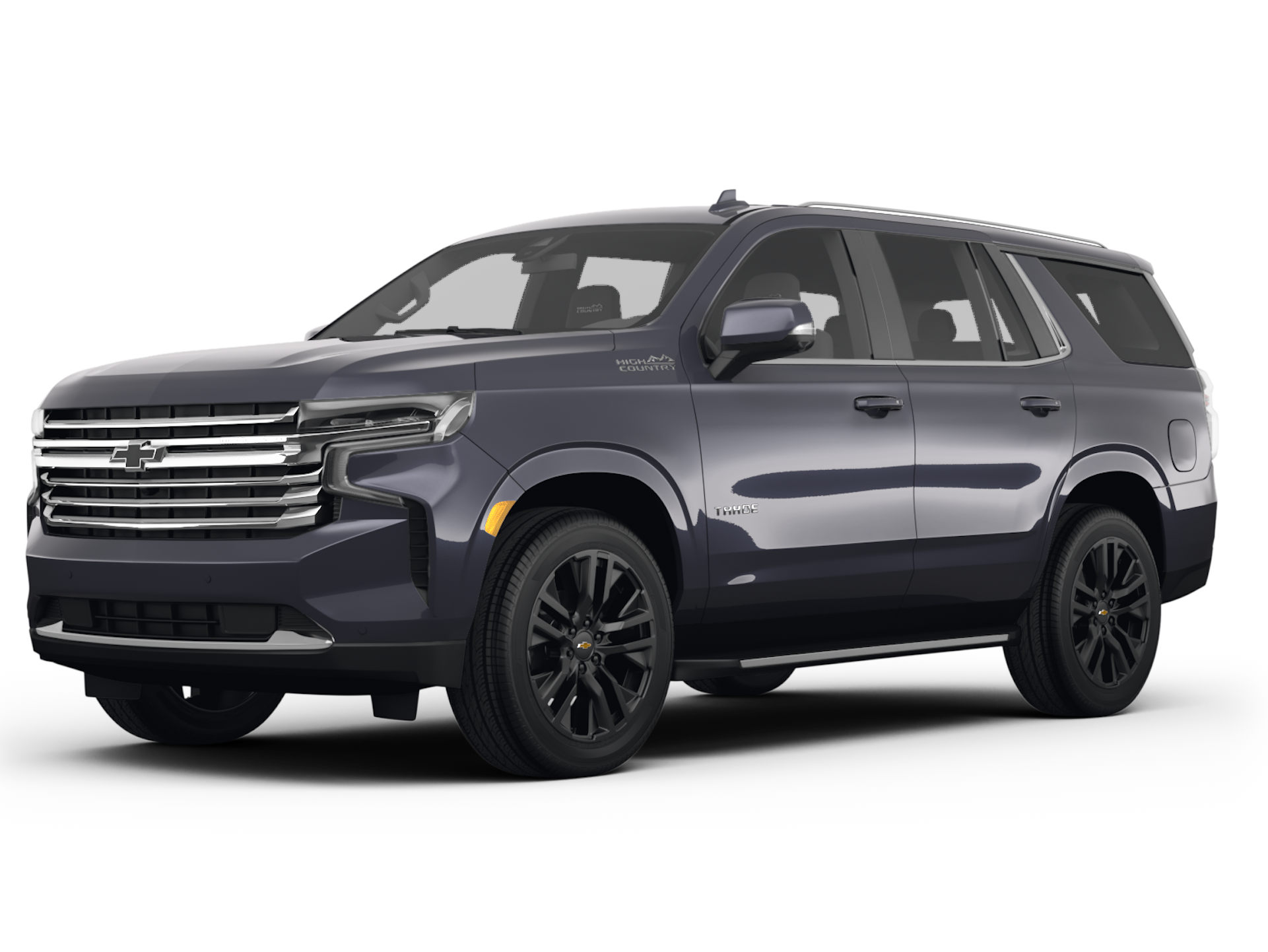 a gray Chevrolet Tahoe