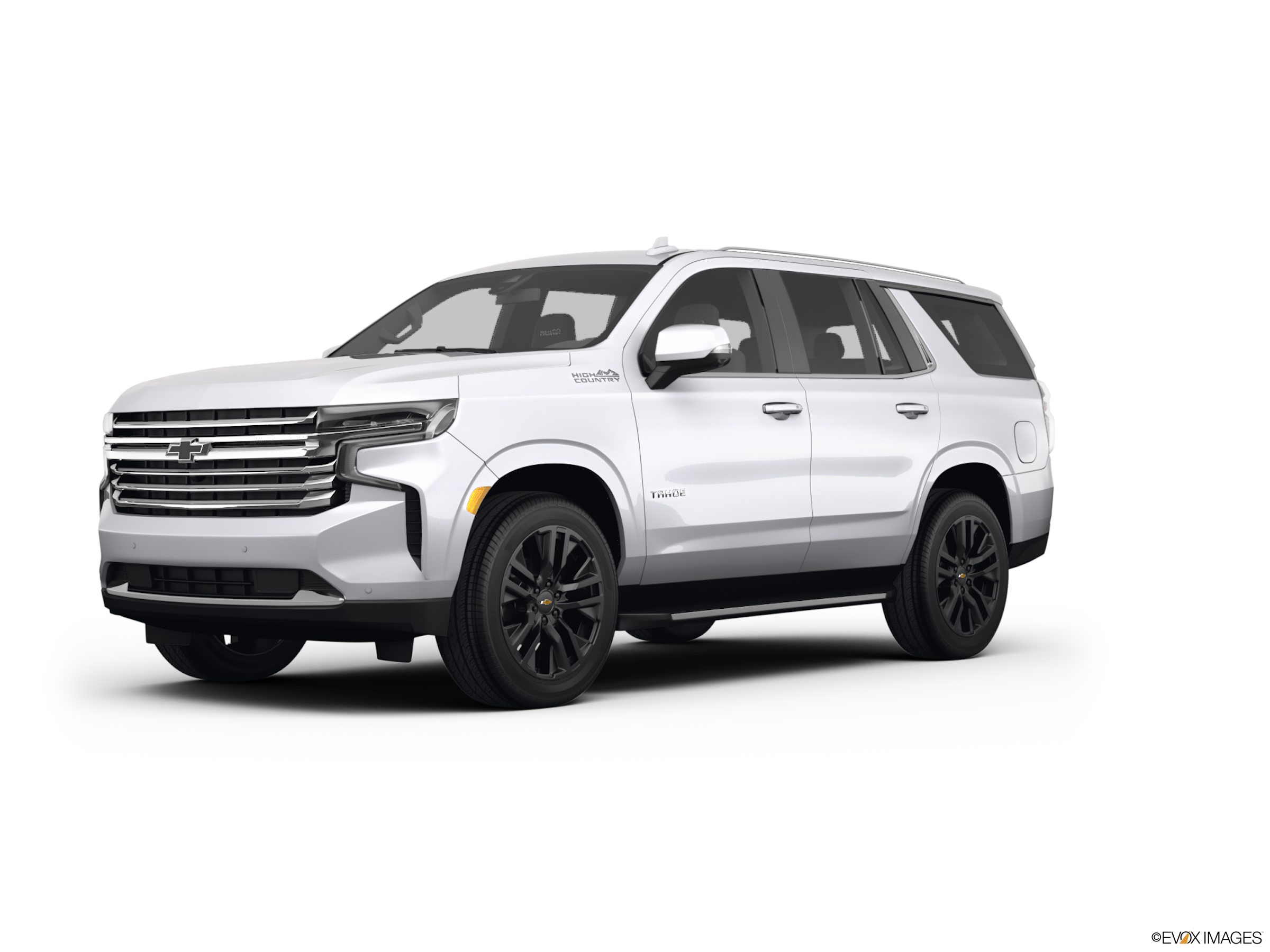 a white Chevrolet Tahoe