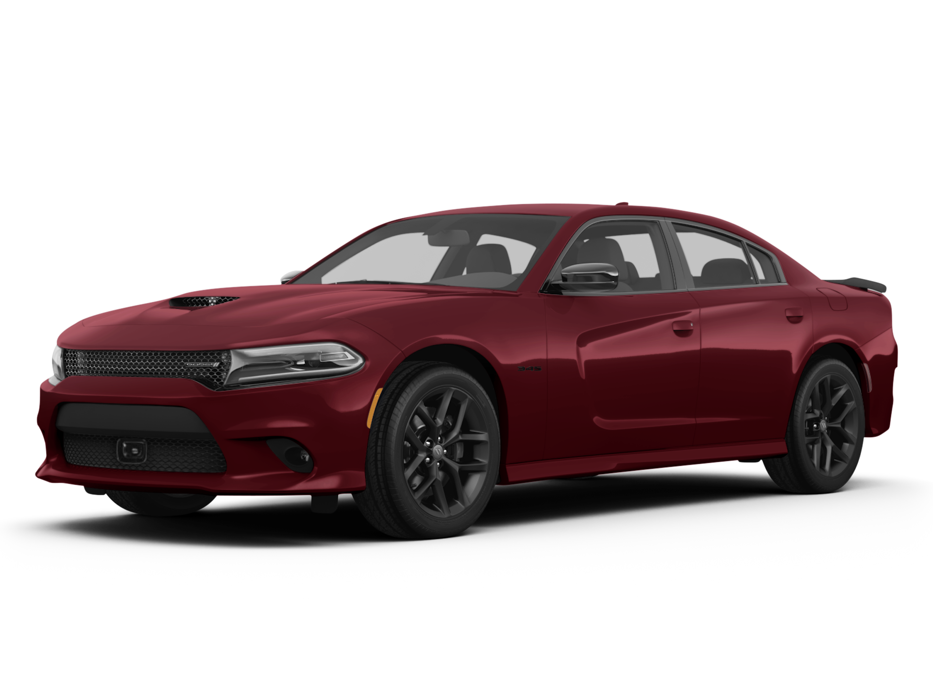 a red Dodge Charger
