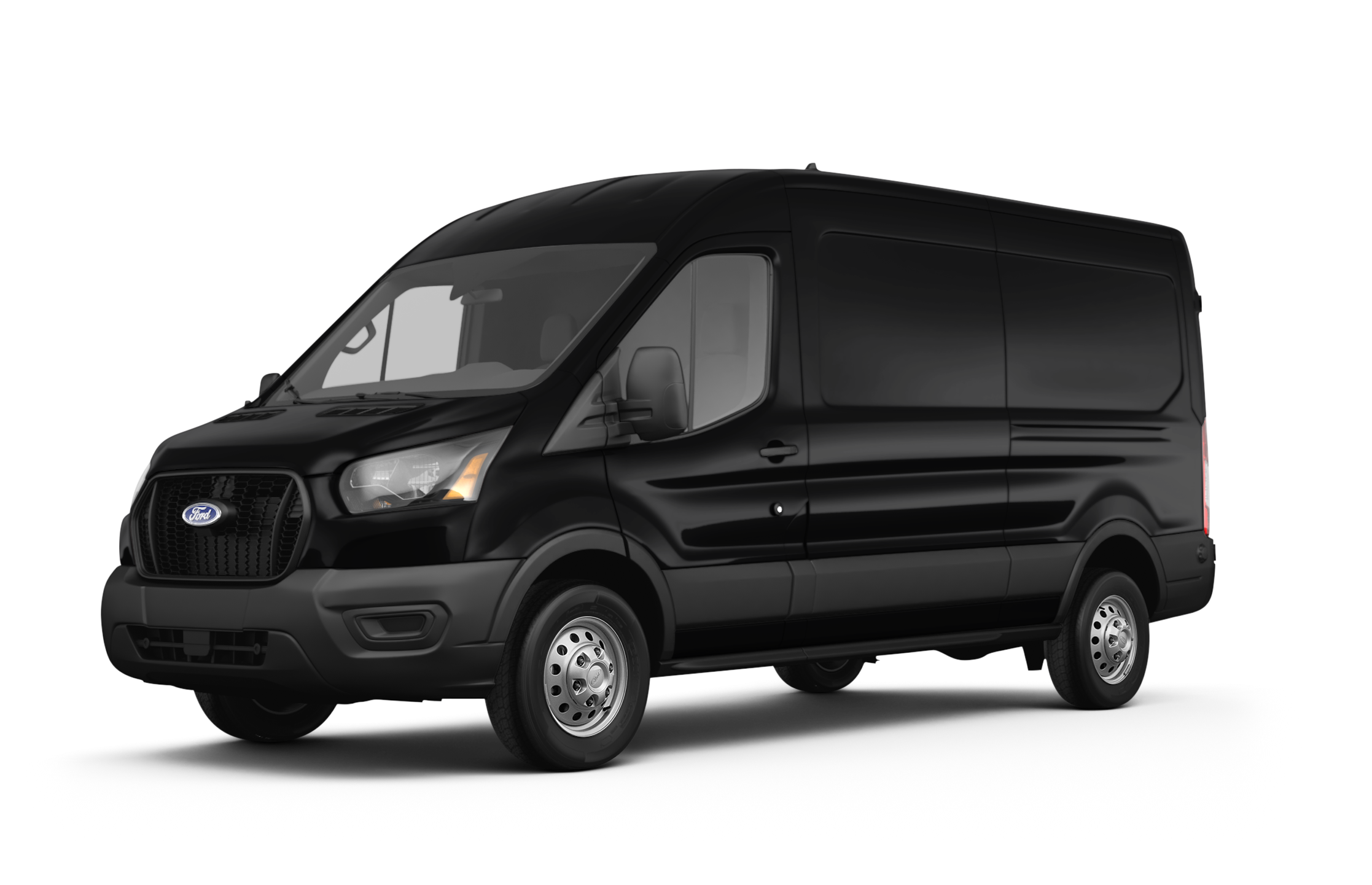 a-black-ford-transit