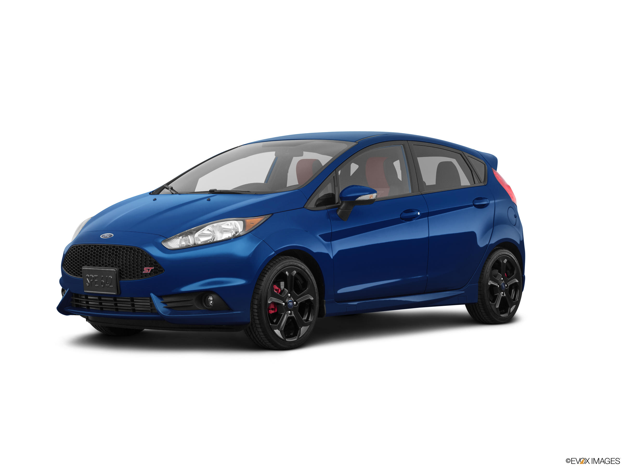 a blue Ford Fiesta