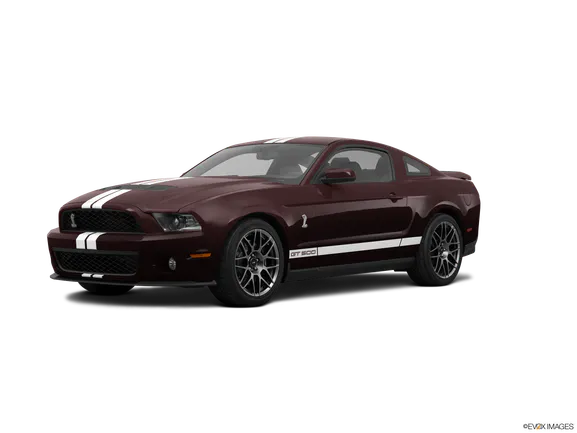 a red Ford Mustang Shelby