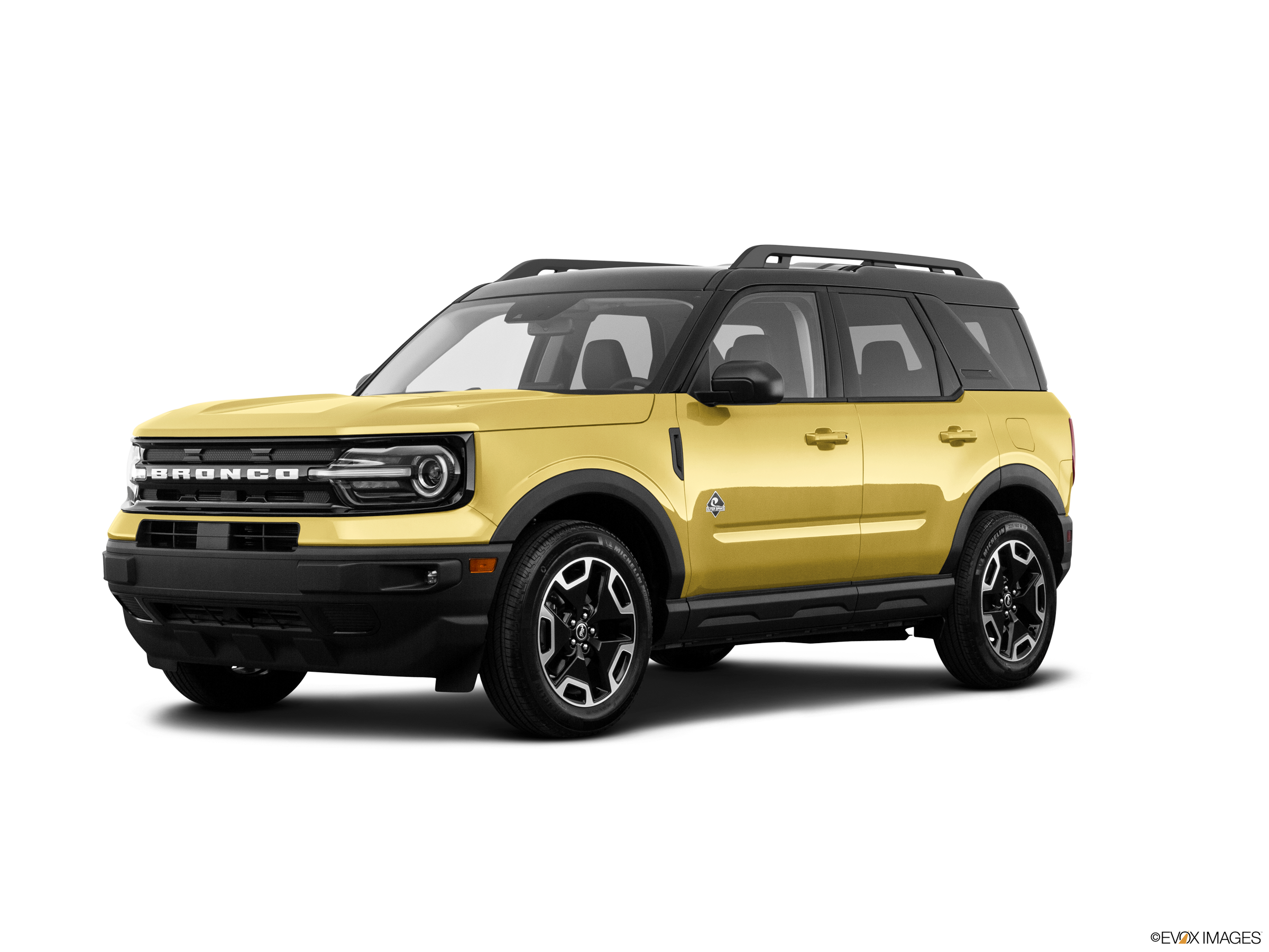 a yellow Ford Bronco Sport