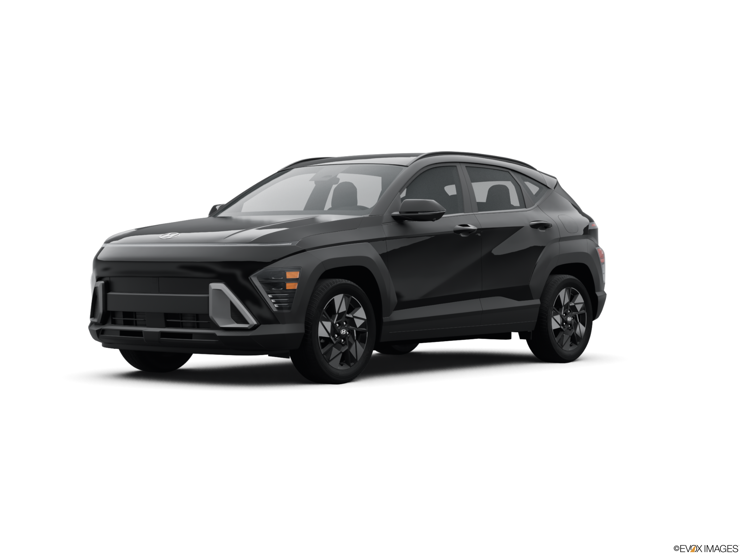 black hyundai kona