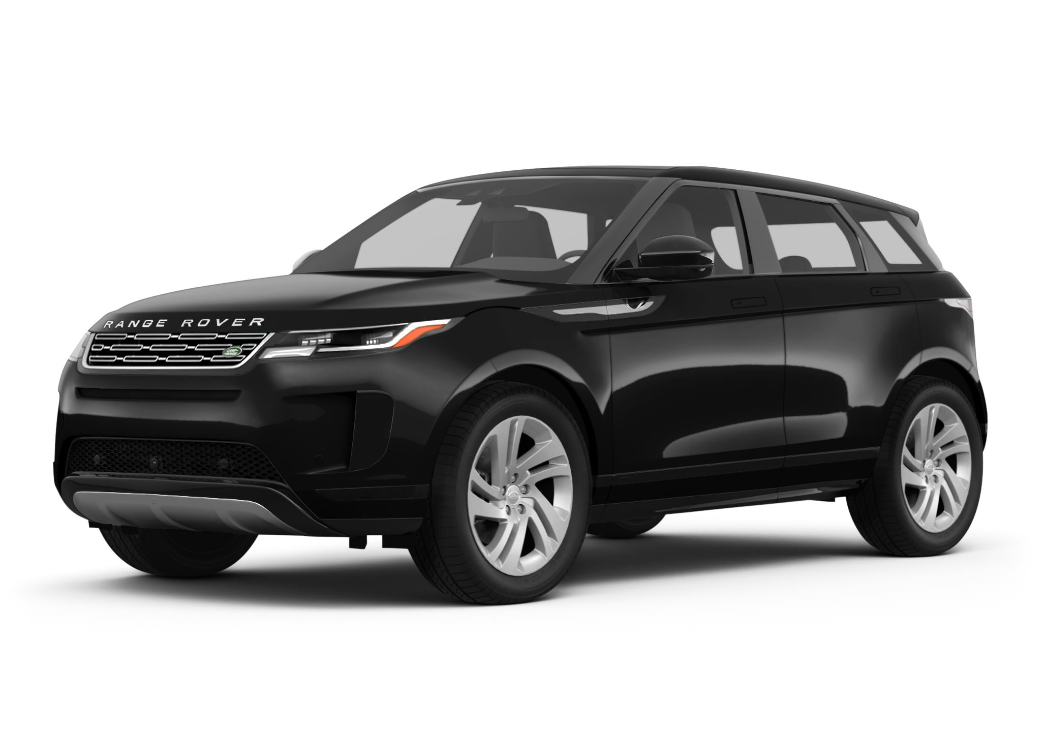 black land rover range rover evoque