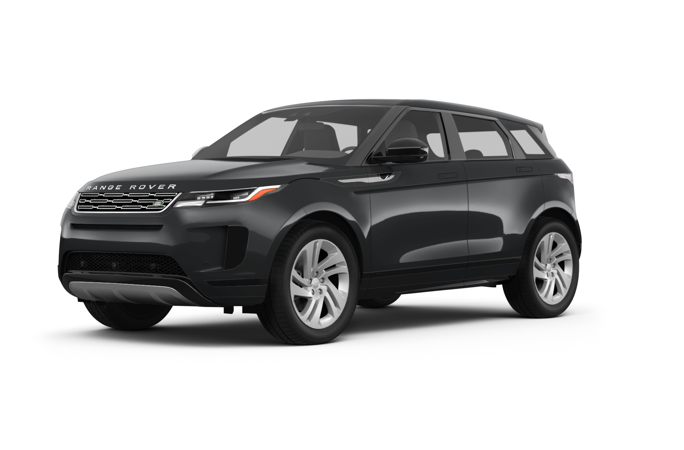 gray land rover evoque