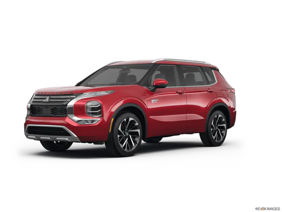 red mitsubishi outlander