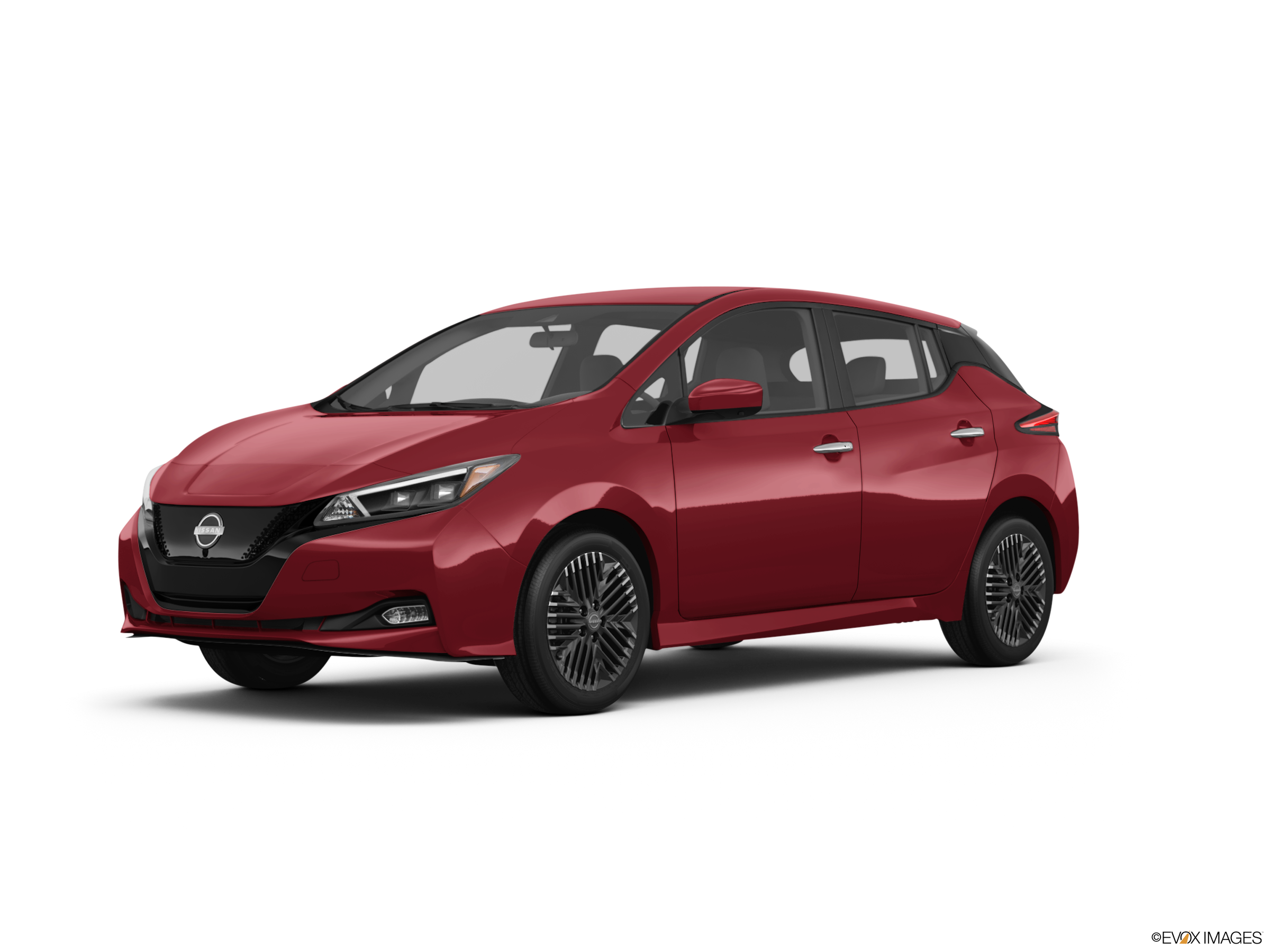 red nissan leaf