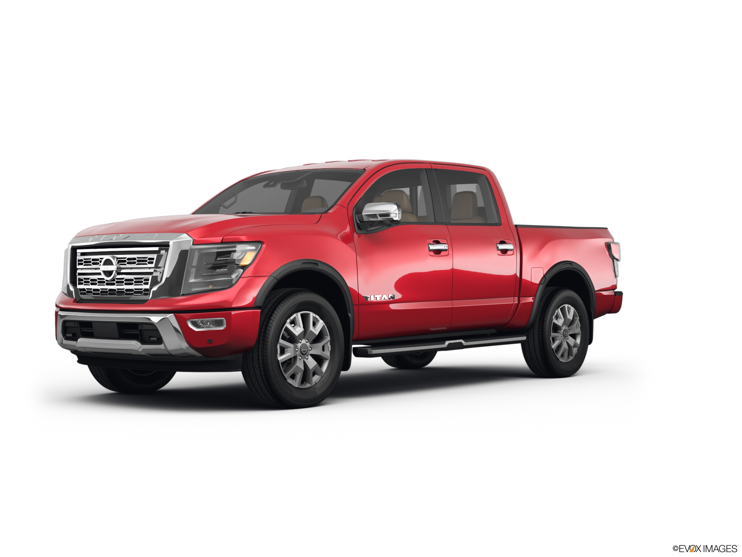 red nissan titan