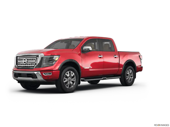 red nissan titan