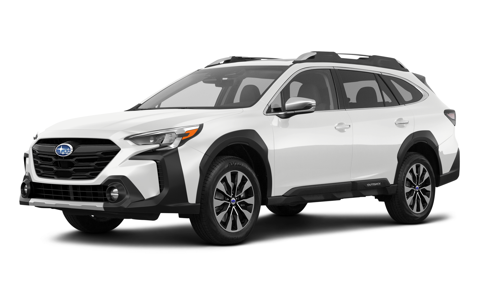 white subaru outback