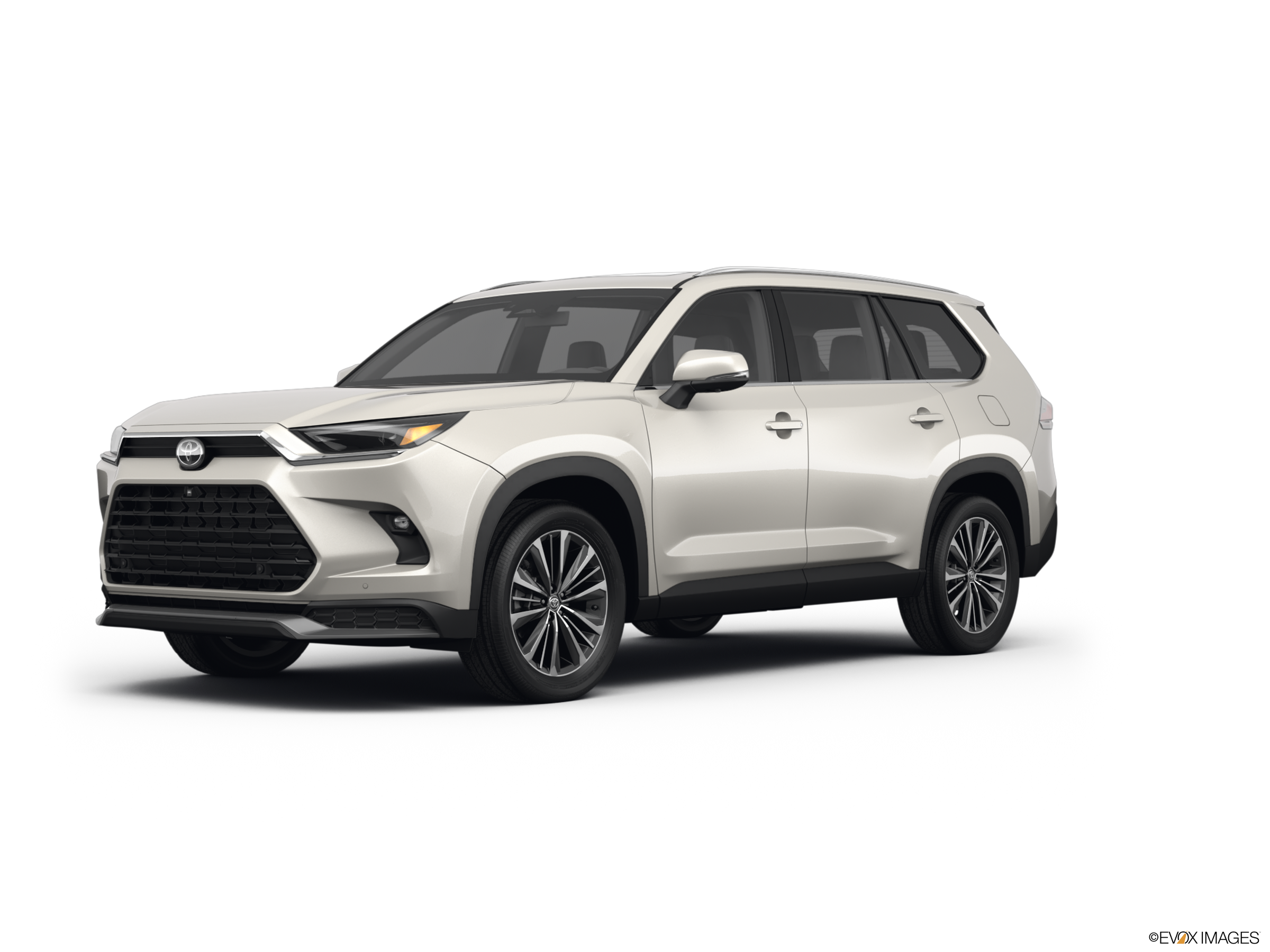 white toyota grand highlander