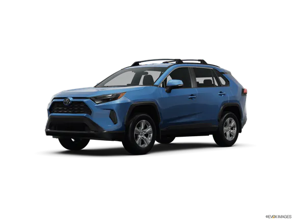 a blue Toyota RAV4