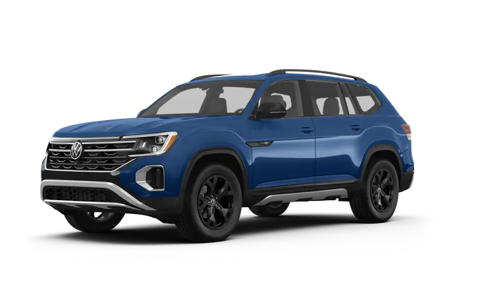 blue volkswagen atlas
