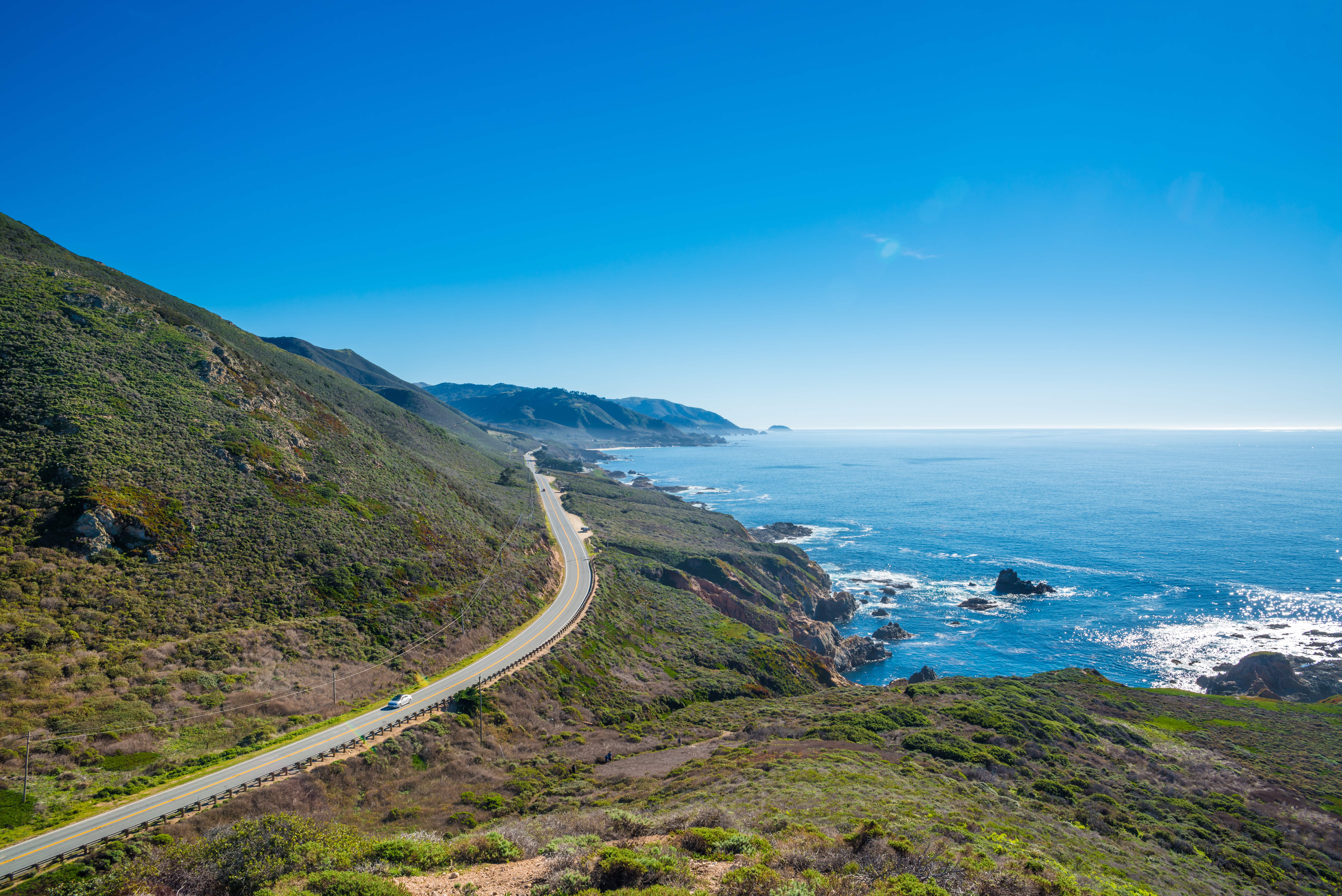California's coastline along California State Route 1