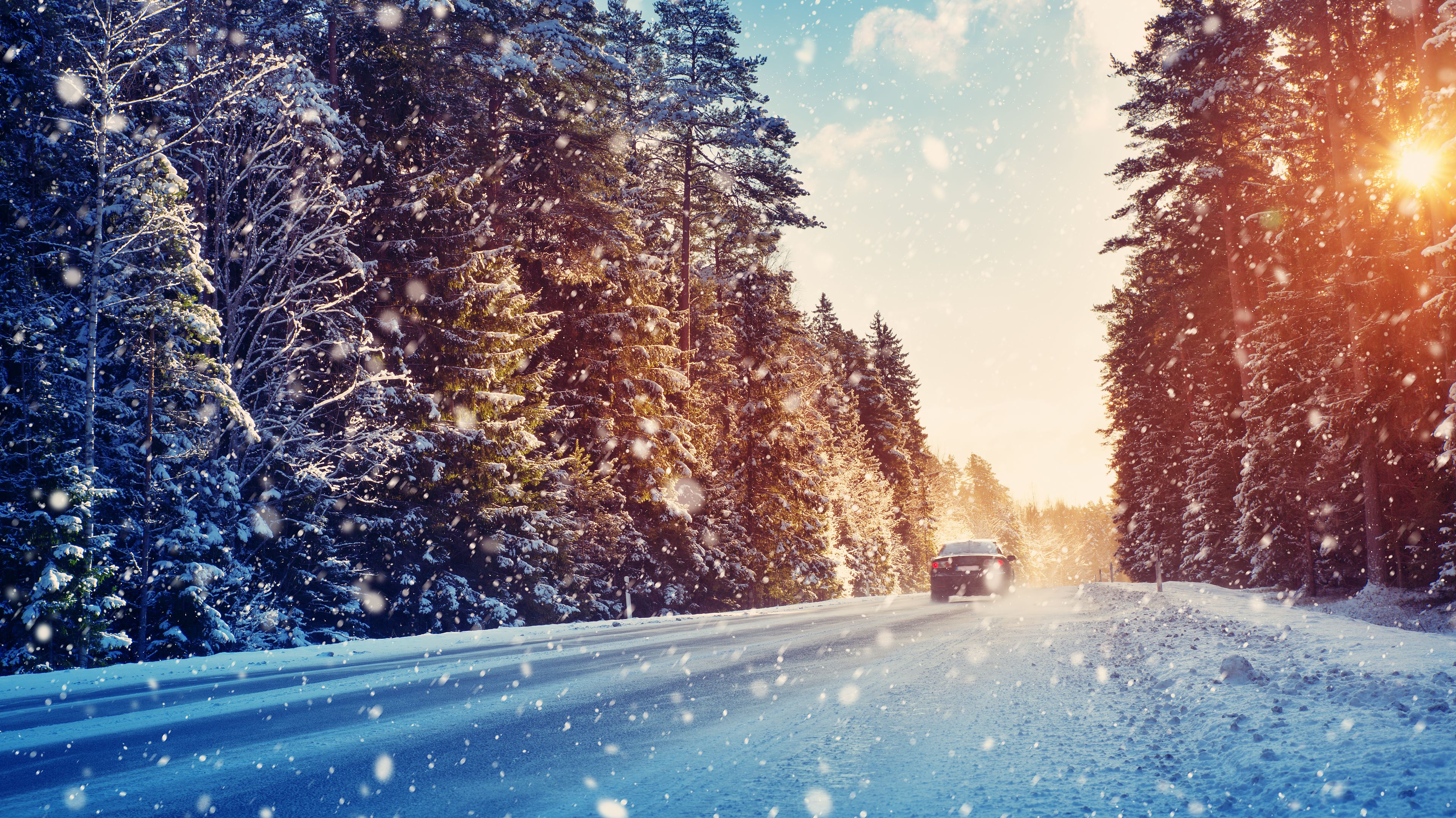 snow driving