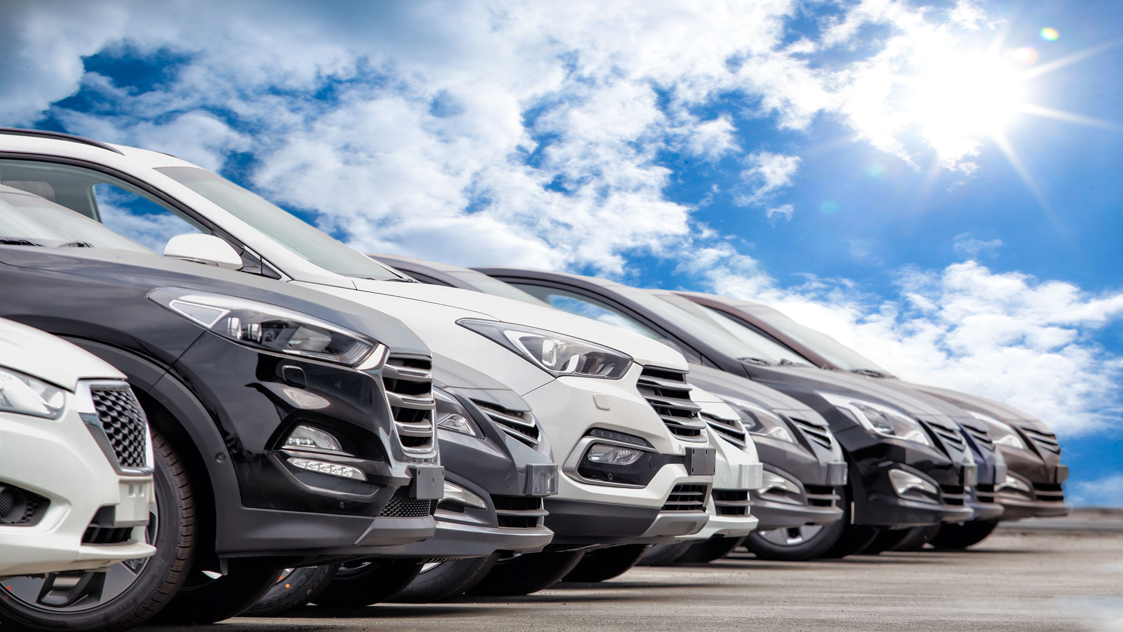 cars parked