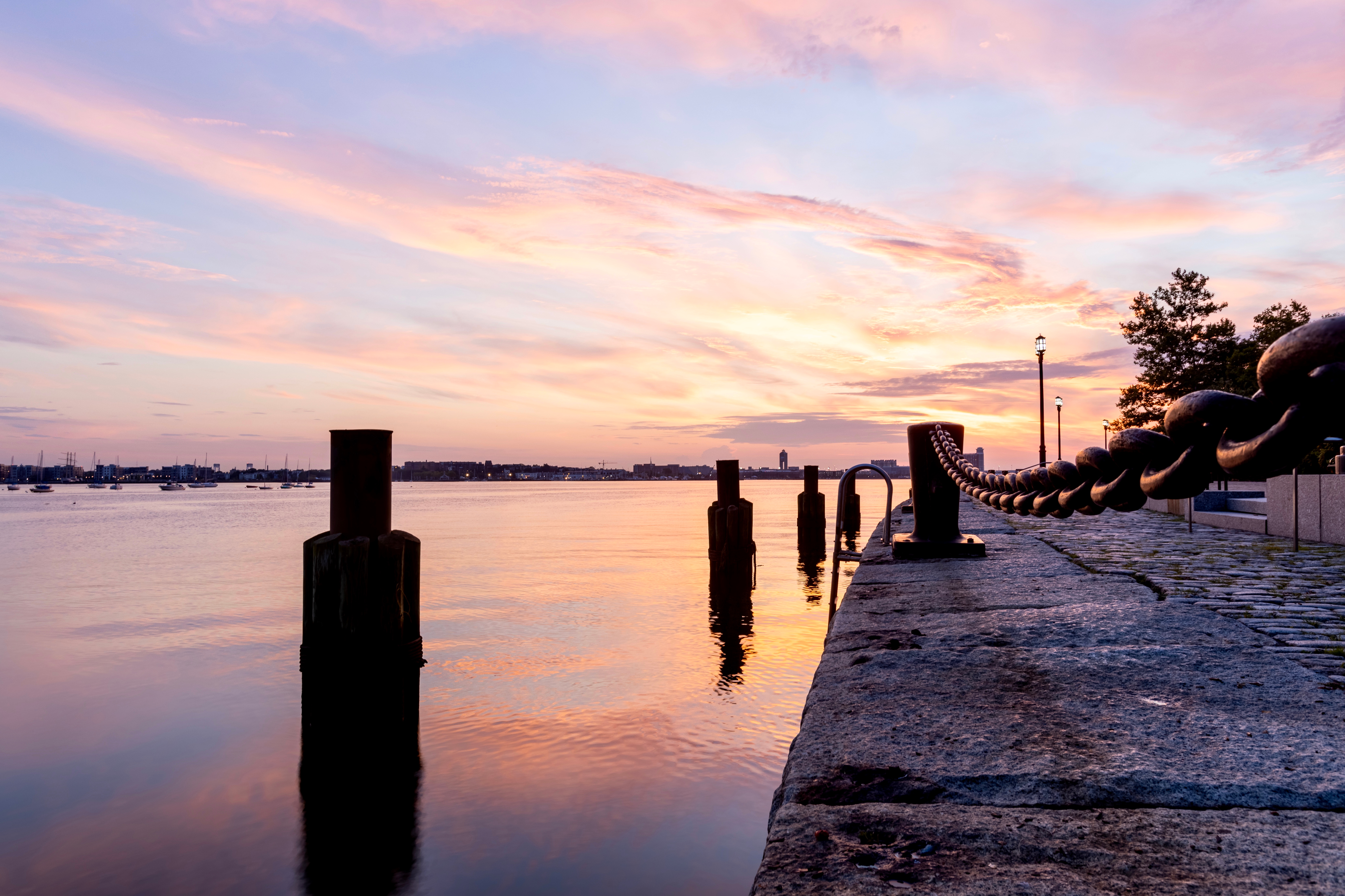 1970797610 Sunrise at seaport in Boston