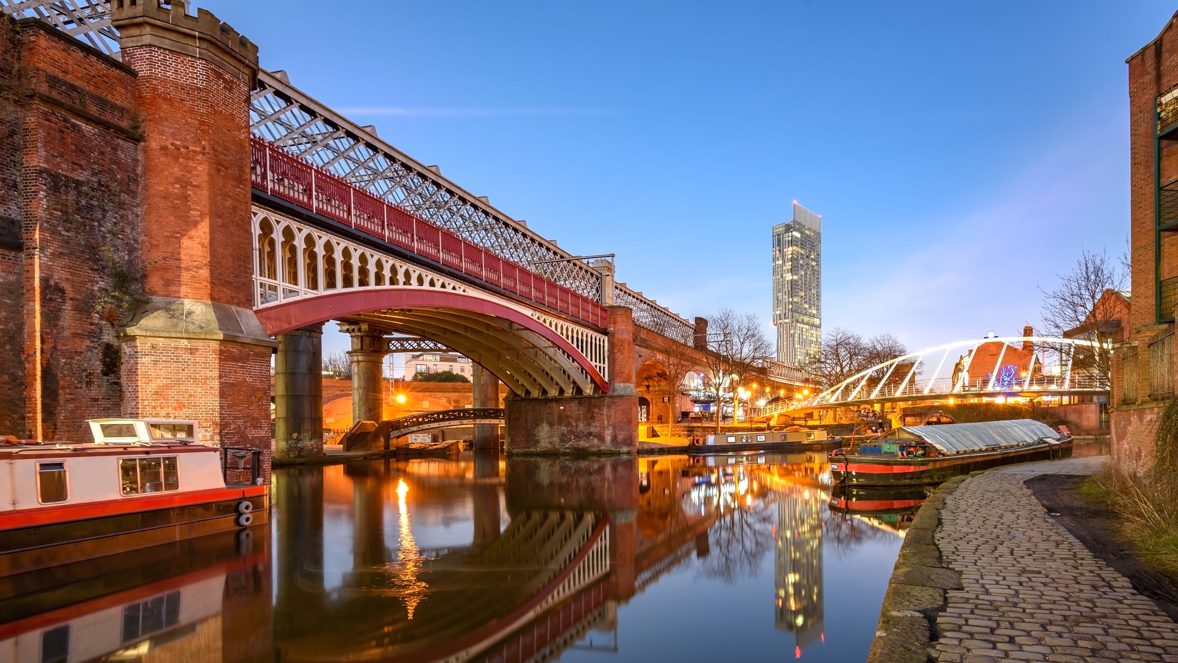 View of the waterways in Manchester