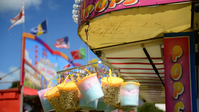 candy floss and popcorn festival