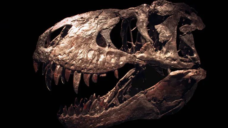 T-Rex fossil head