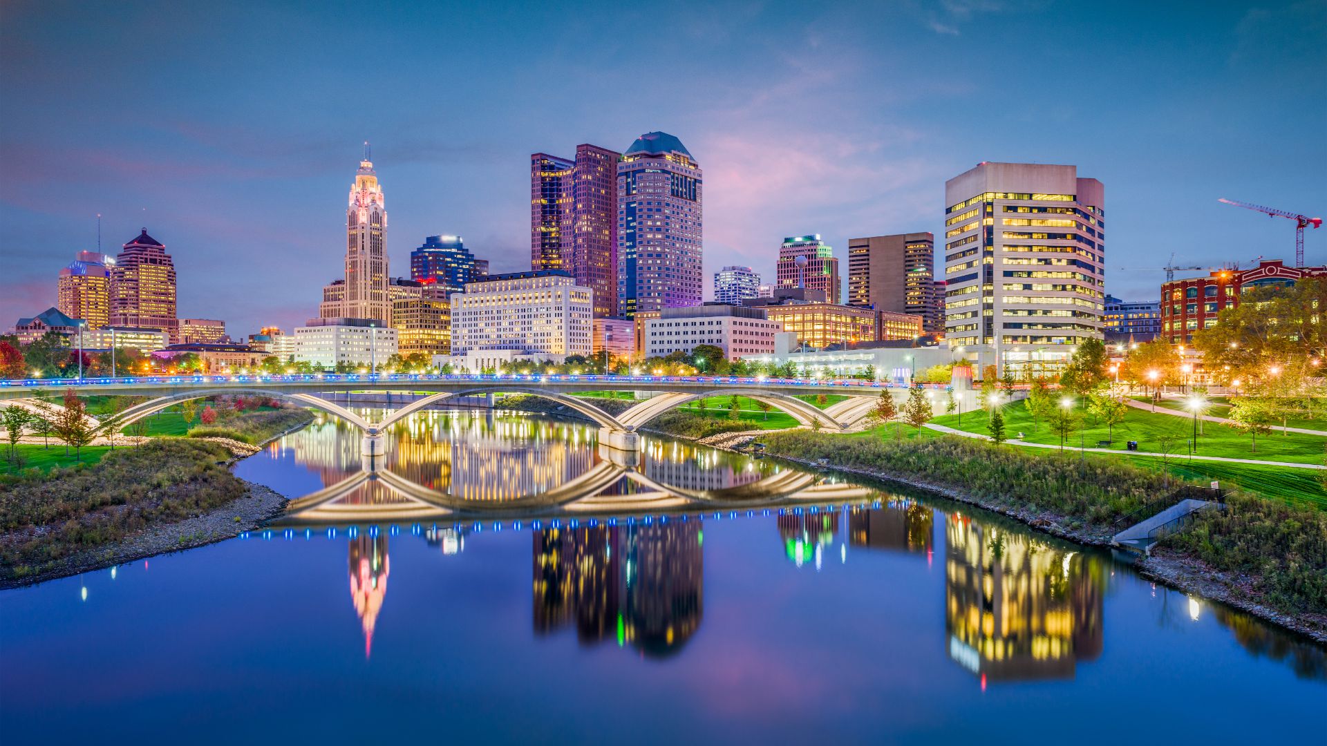 Columbus, Ohio at night Columbus, Ohio at night