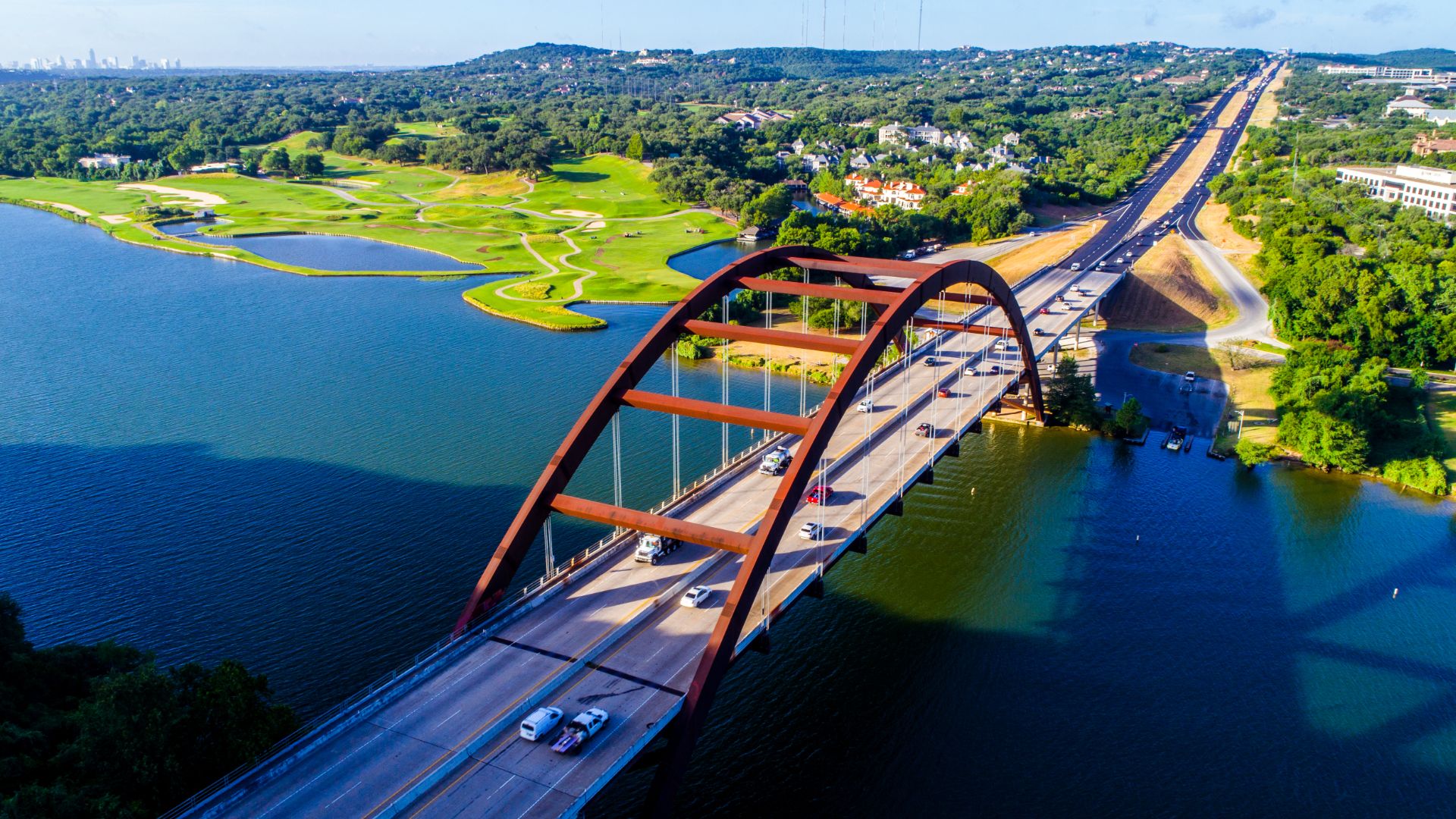 aerial view of Austin, Texas