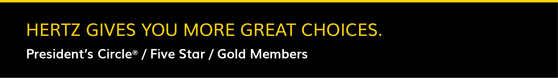 Hertz Ultimate Choice membership options