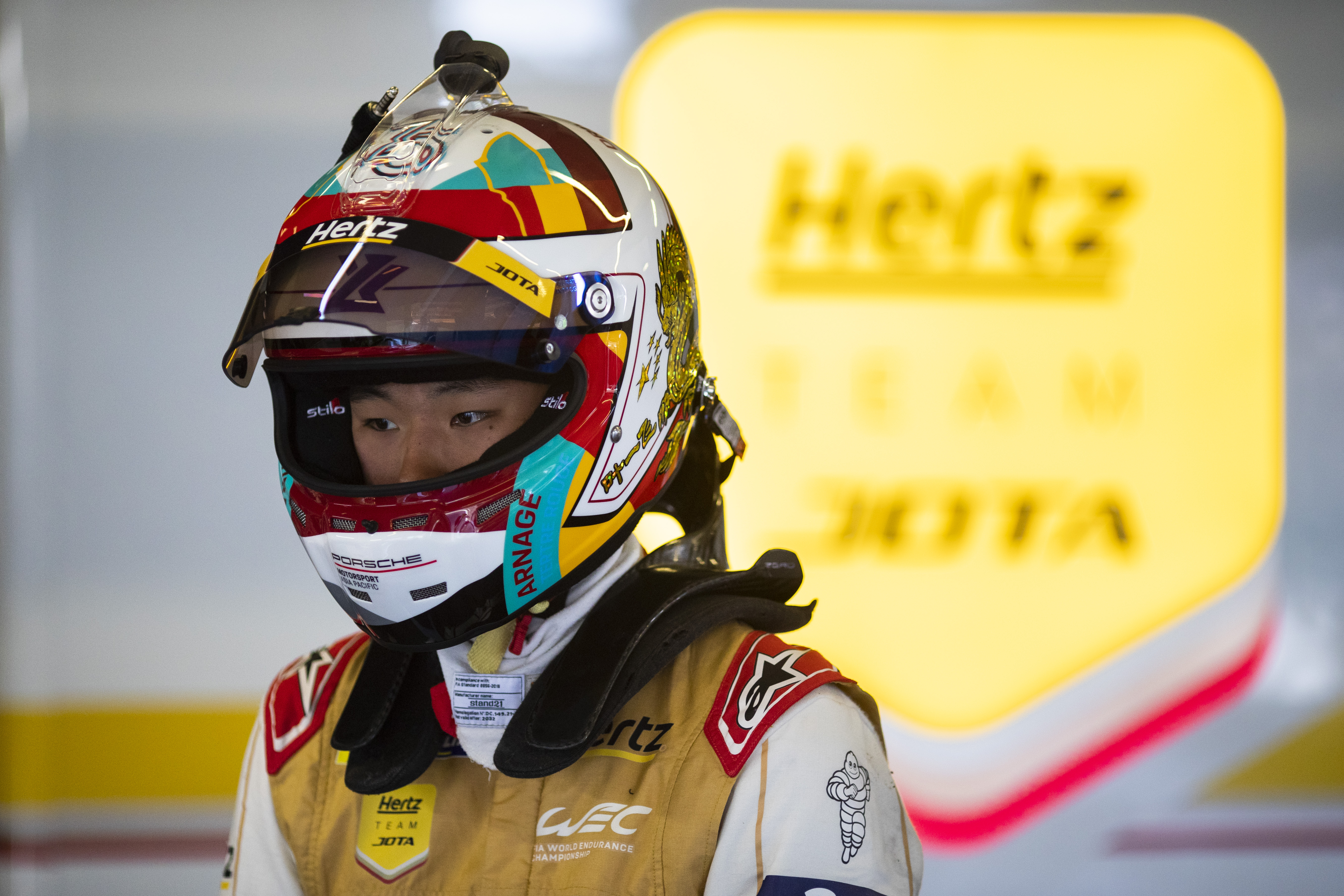 racing crew driver at le mans
