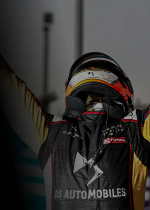 potrait image of race driver